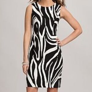 Dressbarn Zebra Print Dress